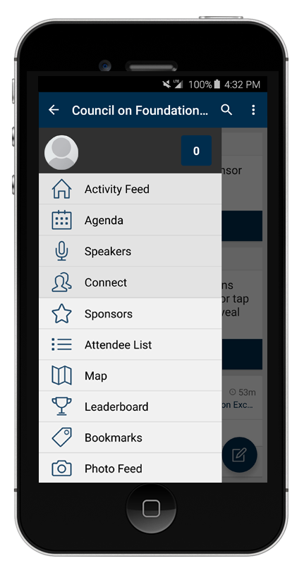 Council on Foundations App Homescreen