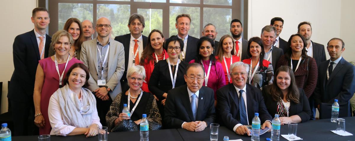 Philanthropy delegation meeting with U.N. Secretary General Ban Ki-moon